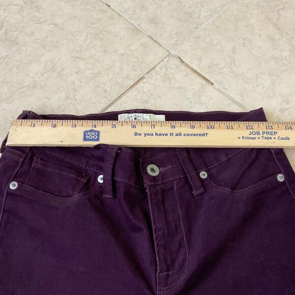 Lucky Brand Velour Jeans women’s size 4/27 Burgandy Goblin Core, Whimsgoth Punk - Picture 13 of 14